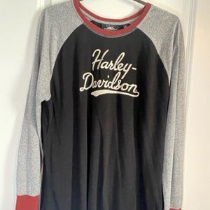 Harley-Davidson long sleeve T gray/burgandy